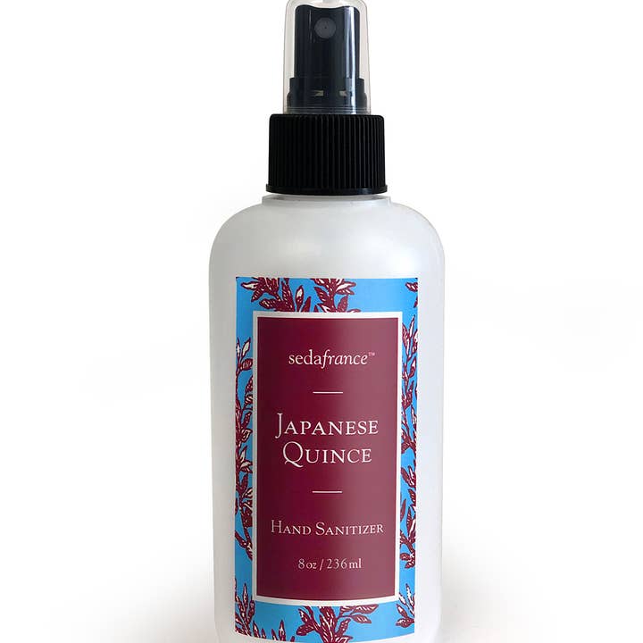 Seda France Candles - Wholesale Hand Sanitizer - 8 oz.Japanese Quince Hand Sanitizer -case of 6 (6 case max)