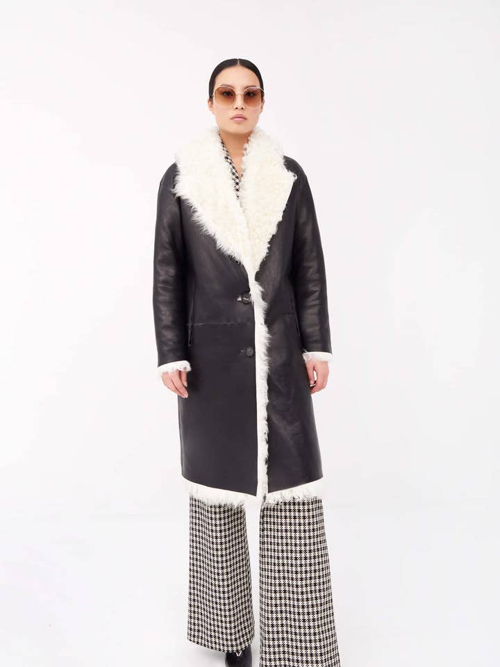 GEORGETTE LANG SHEARLING-FRAK for engroshandel hos Cyrana