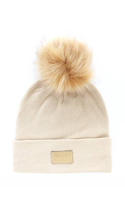 Sweat Active - Wholesale Beanie - Women's - Cashmere And Fur Pom Pom Beanie Hat11