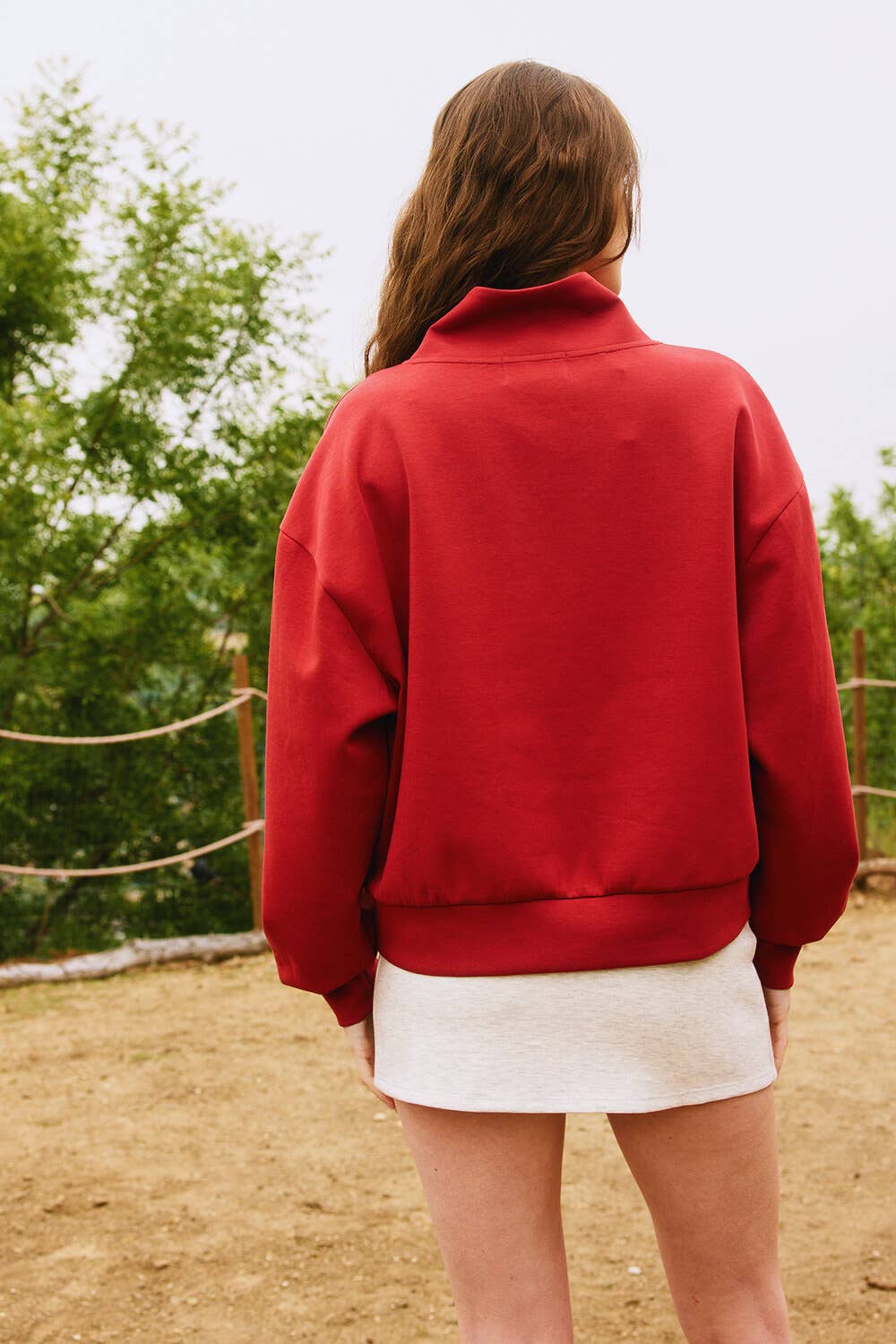 BUCKETLIST INC - Wholesale Sweatshirt - Women's - IT2154 Half Zip-up Scuba Sweatshirts68