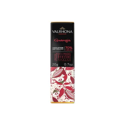 Valrhona Chocolate Mini Bar - GUANAJA 70% - 50 / 0.7 OZ for wholesale by Crown Pacific Fine Foods