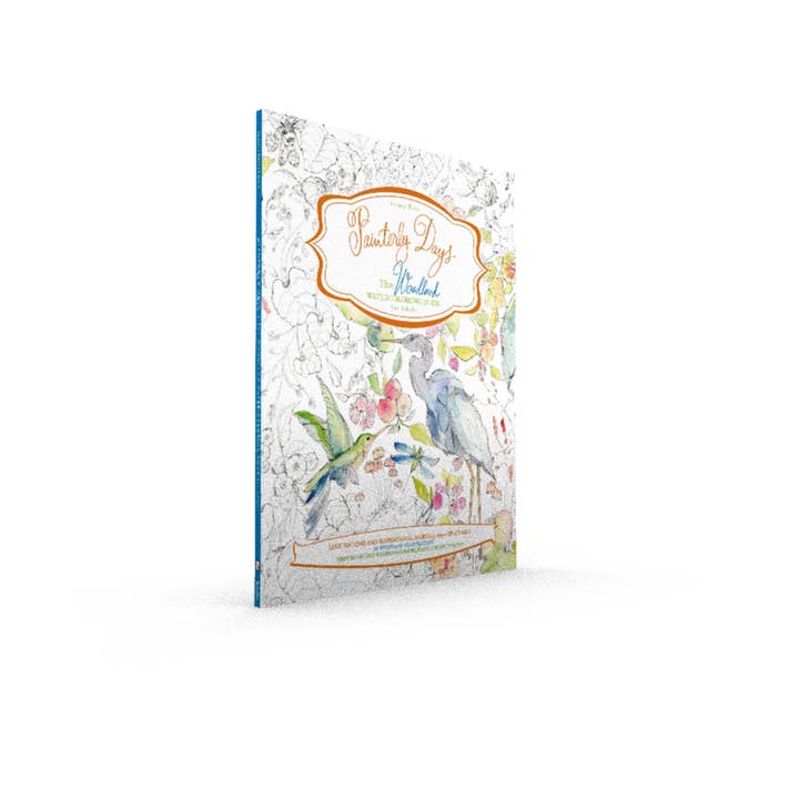 Schiffer Publishing - Wholesale Book - Adult - Painterly Days: The Woodland Watercoloring Book for Adults