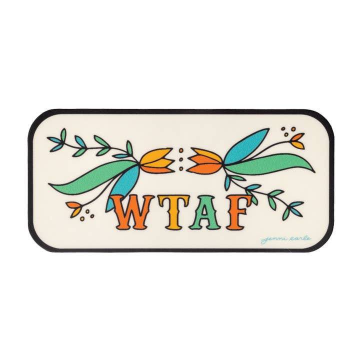 "WTAF" Sticker     for wholesale by Jenni Earle