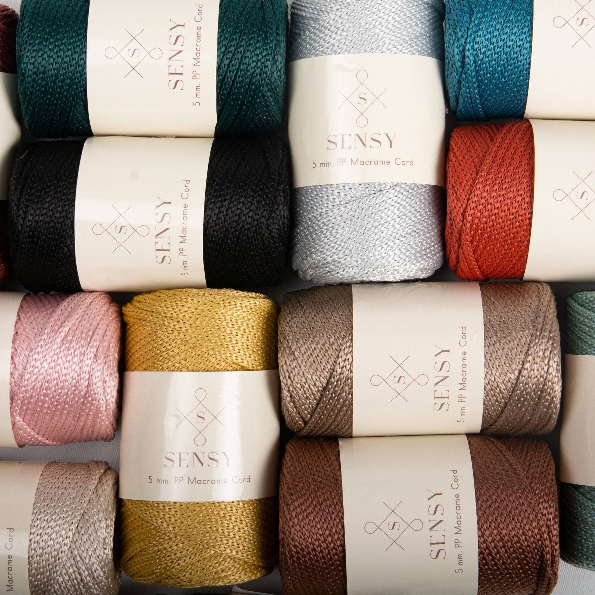 Sensy - Wholesale Yarn - Sensy Premium 5mm - 104 yards 100% Polyester Macrame Yarn42