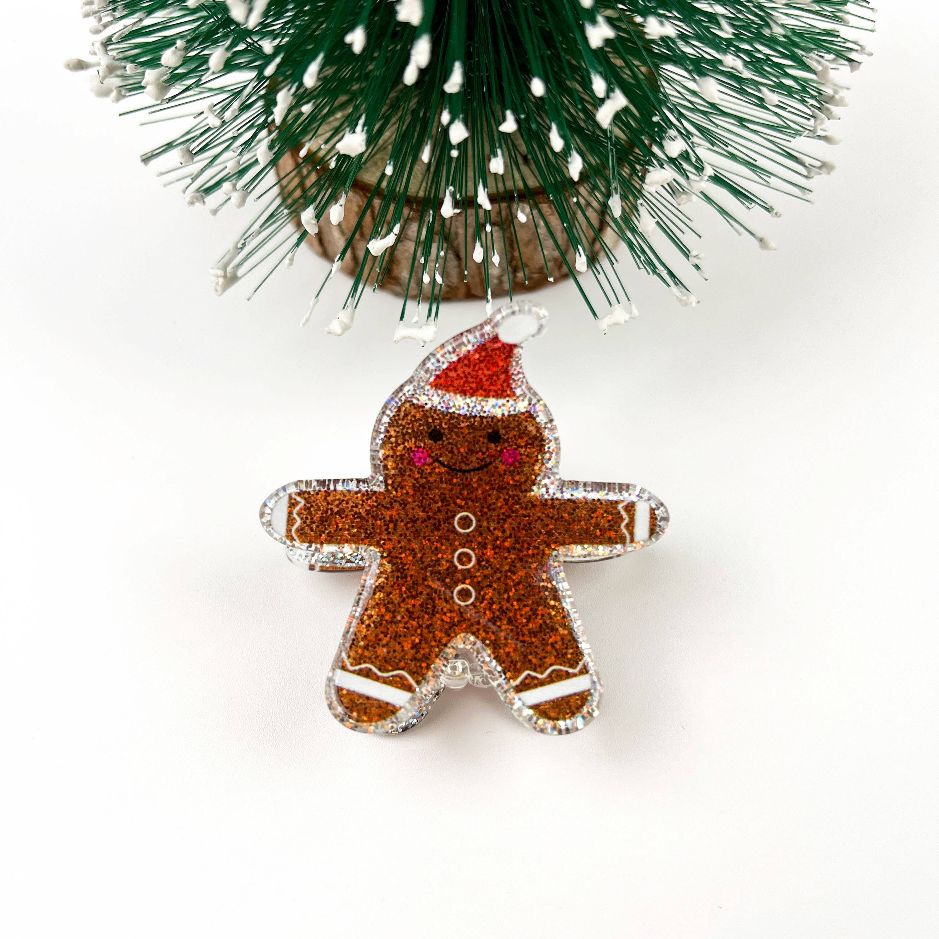 TheDivaSoap - Wholesale Hair Clip - Women's - Shiny Snowman Hair Clip, Christmas Series Claw Clips0