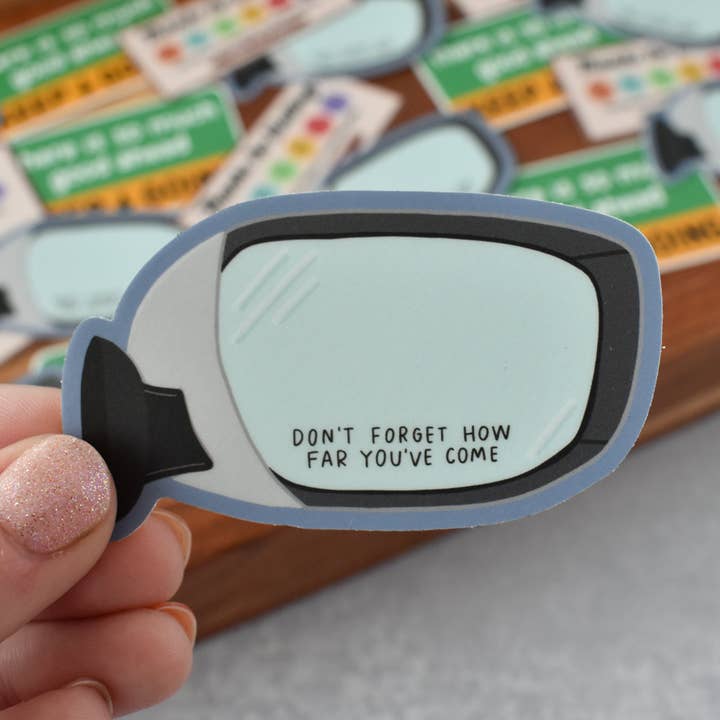 Don't Forget How Far You've Come Sticker for wholesale by Kyn You Believe It