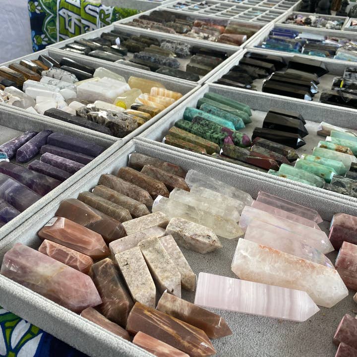 Moon River Designs - Wholesale Spiritual Stone/Crystal - Mystery Crystal Towers Bulk Set of 25