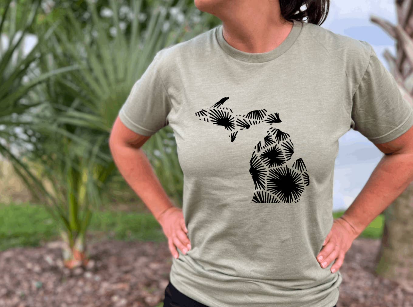 517 Threads - Wholesale Screen printed t-shirt – Women′s - Petoskey Stone Michigan T-shirt