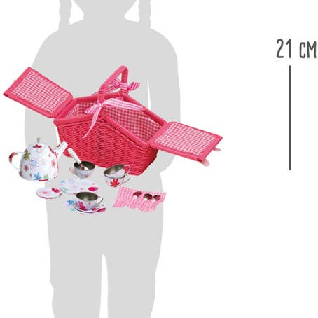 small foot - Venta al por mayor Cestas de pícnic - Cesta de picnic con flores coloridas3