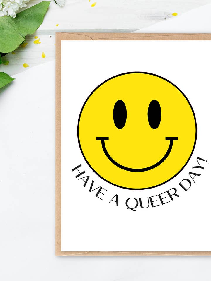 Tarjeta de felicitación HAVE A QUEER DAY para venta al por mayor de Two Brides Presents