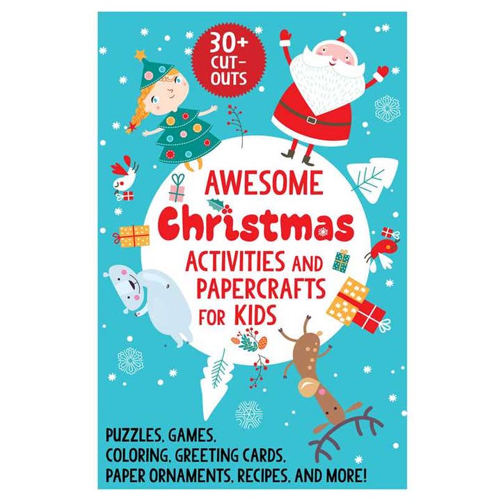 Simon & Schuster - Wholesale Coloring & Activity Book - Kids & Baby - Awesome Christmas Activities and Papercrafts for Kids by