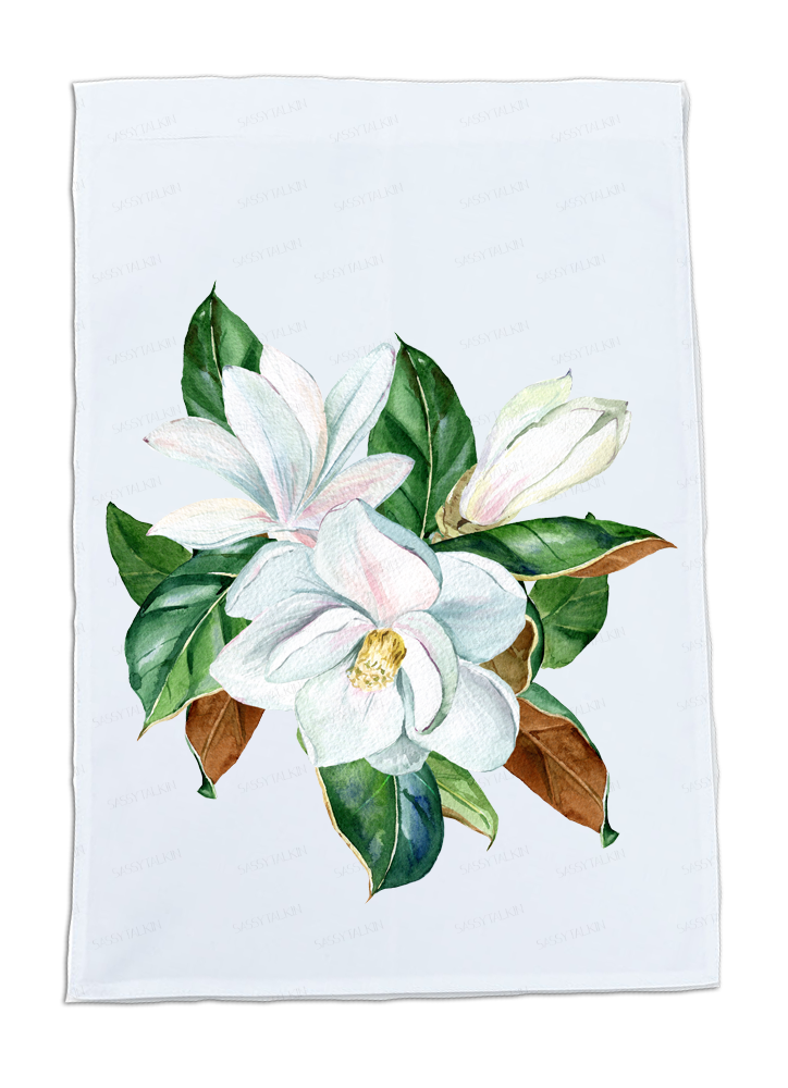 Sassy Talkin - Wholesale Tea Towel - Flower, Dish Towel, Magnolia set0