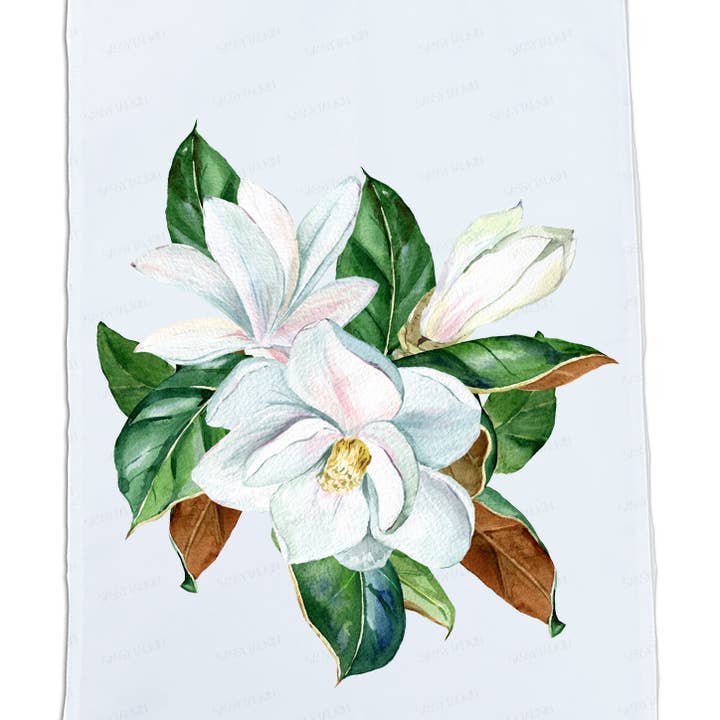 Sassy Talkin - Wholesale Tea Towel - Flower, Dish Towel, Magnolia set