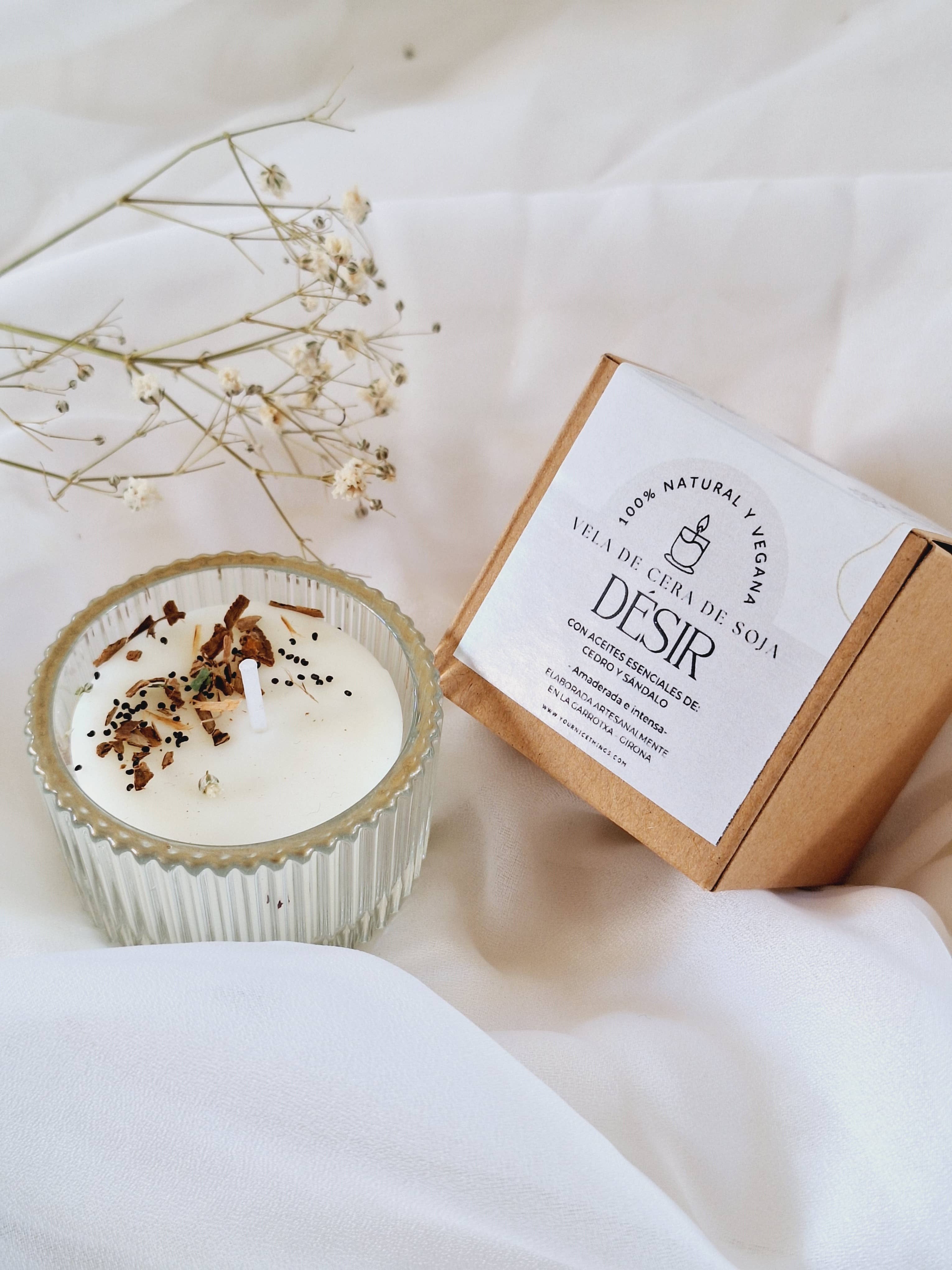 Your Nice Things - Candles - - Wholesale Jar/filled candle - Soy candle in glass jar (mini) cedar and sandalwood2