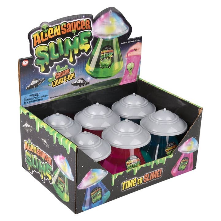La Luna Bella - Toys - Wholesale Classic Toy - Kids - 3" Light-Up UFO Slime 6ct - LLB Toys6