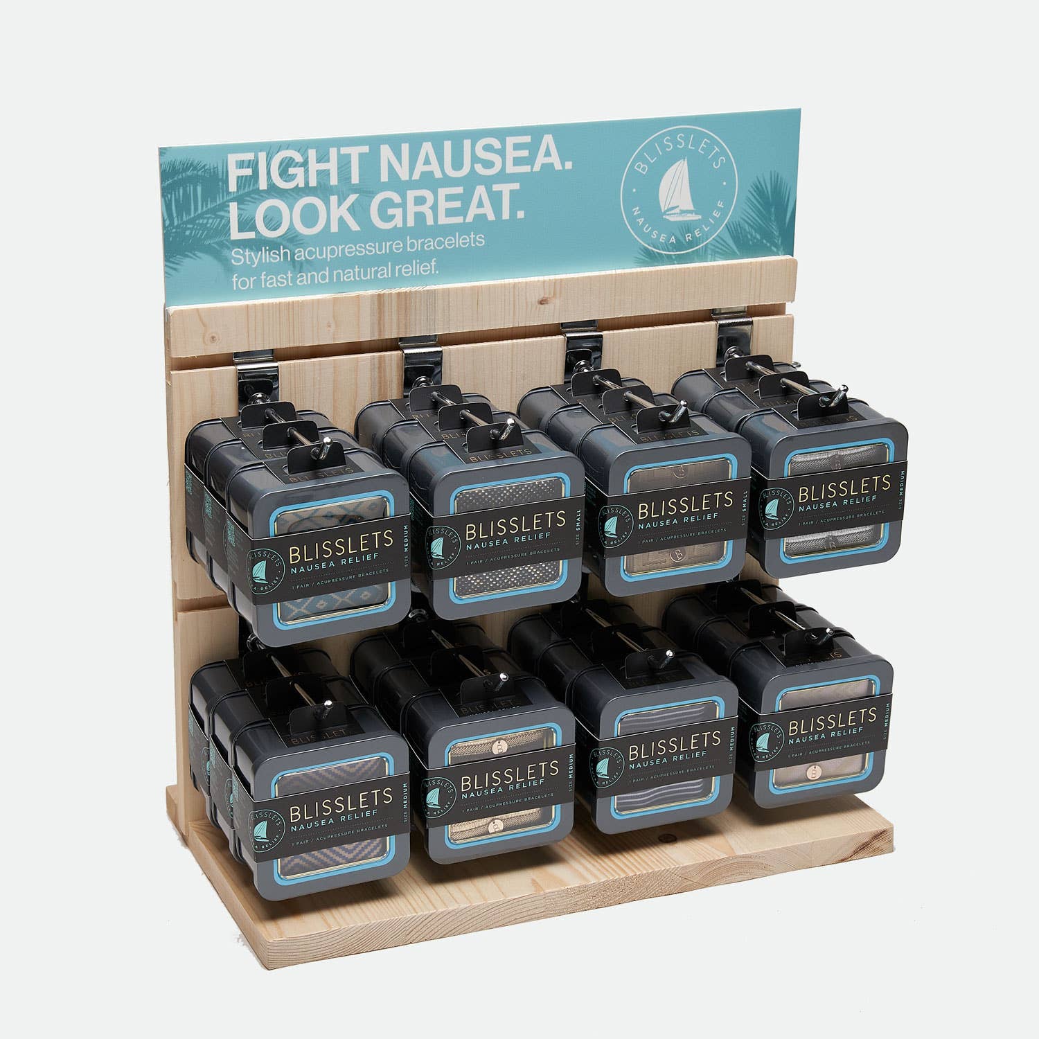 Blisslets - Wholesale Retailer Display - Jewelry - Hand-Crafted Wooden POP Display1