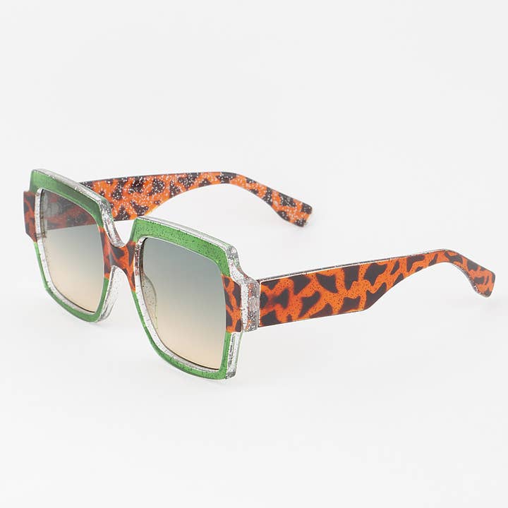 MIX Glitter Tortoise Sunglasses for wholesale on Faire2