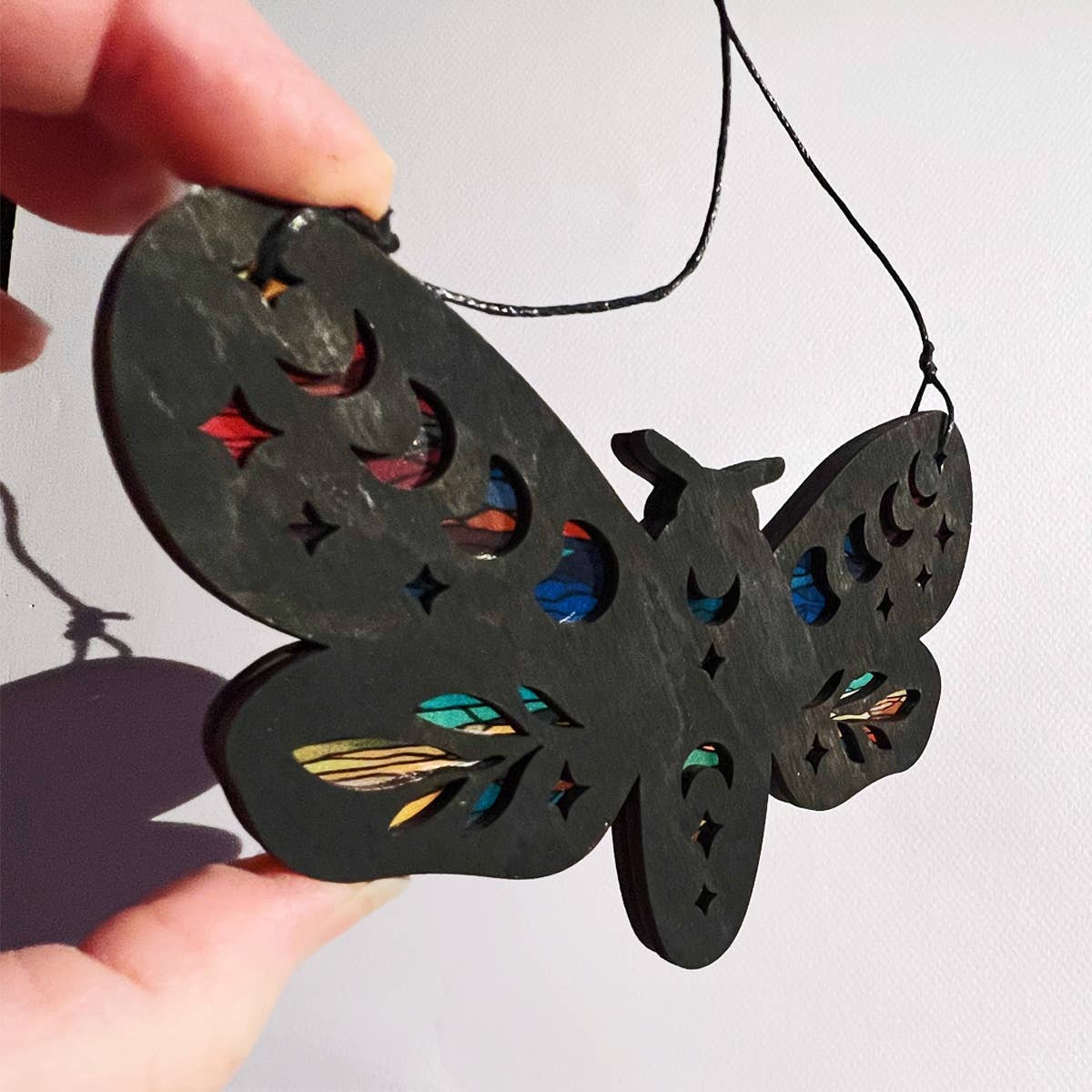 Squirrel Tacos Papercuts - Wholesale Ornament - Fantasy Moth Holiday Decor - Tree Ornament Suncatcher7