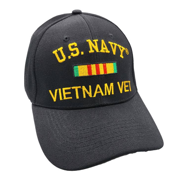 Black U.S. Navy Vietnam Vet Cap for wholesale on Faire