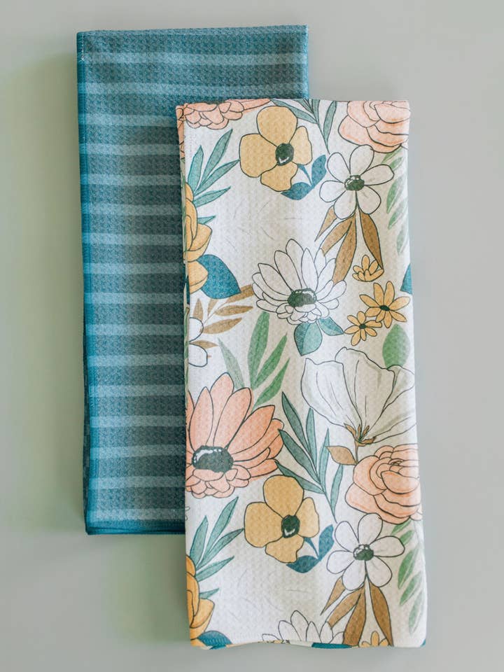 Boho Bloemen Handdoek voor wholesale door Happy & Bright