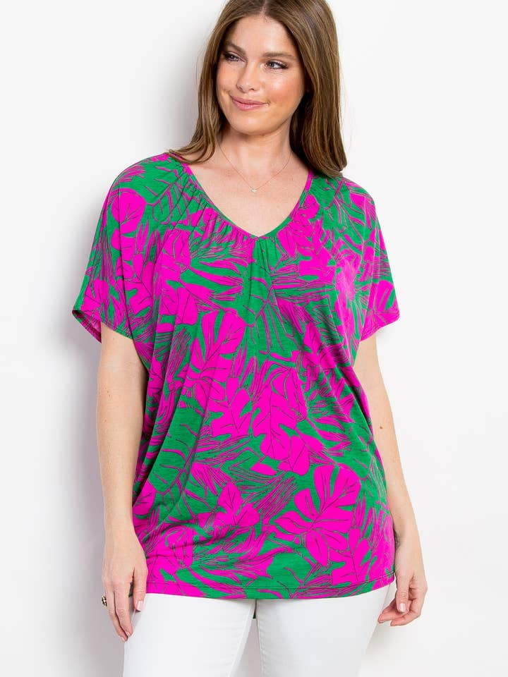 Emme Kay – wholesale Tunika - Dam – PT11390 RYNKFRI MÖNSTRAD TOPP