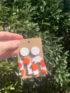 Very Peachy Arches for wholesale by Polymearrings Jewelry Co.