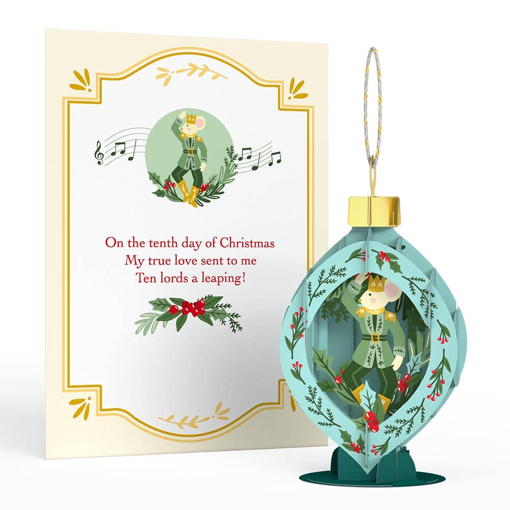 Lovepop Cards - Wholesale Christmas Card - 12 Days of Christmas Merry Ornament Set13