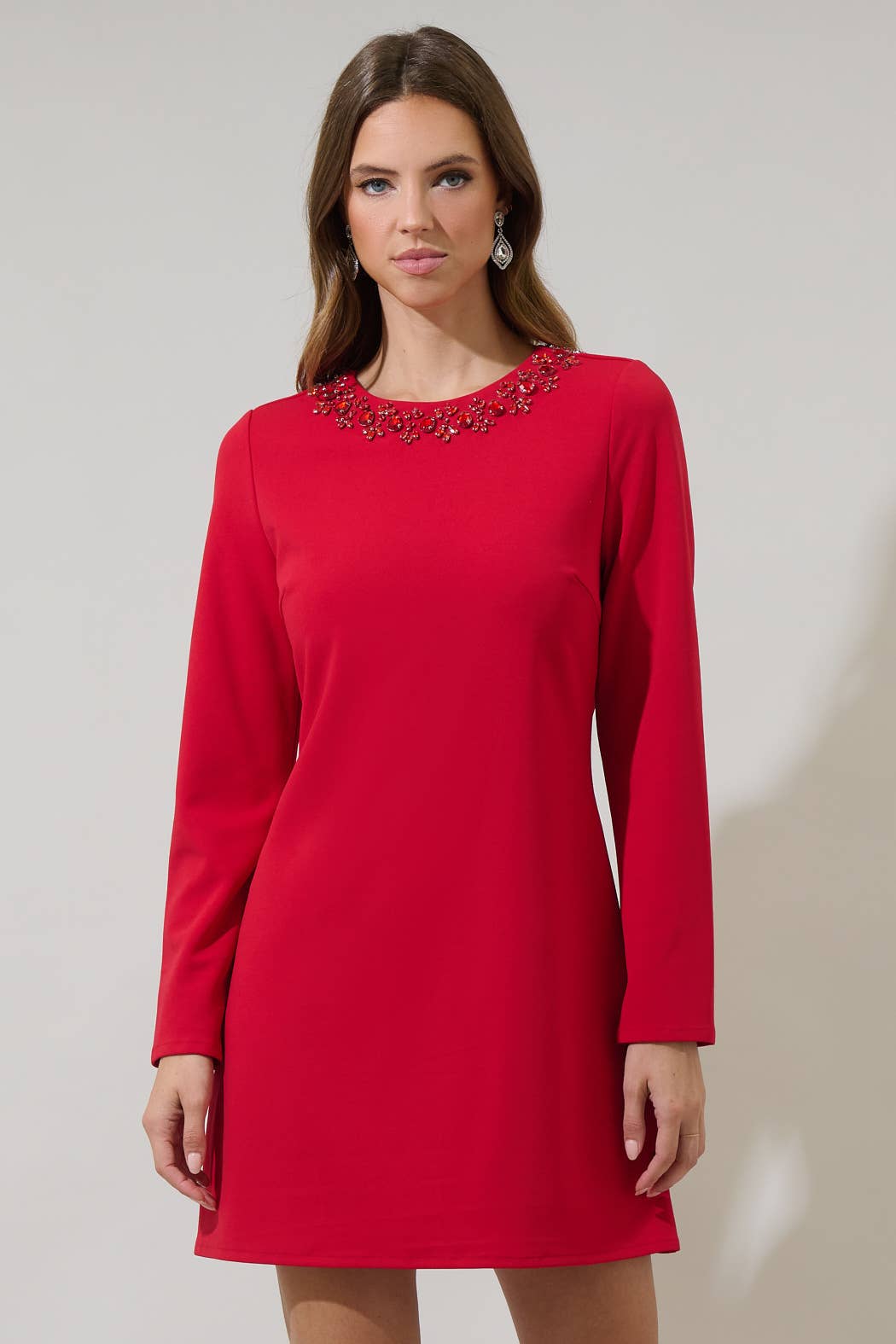 Rosso Abito Mini A-Line Concord in vendita all'ingrosso su Faire0