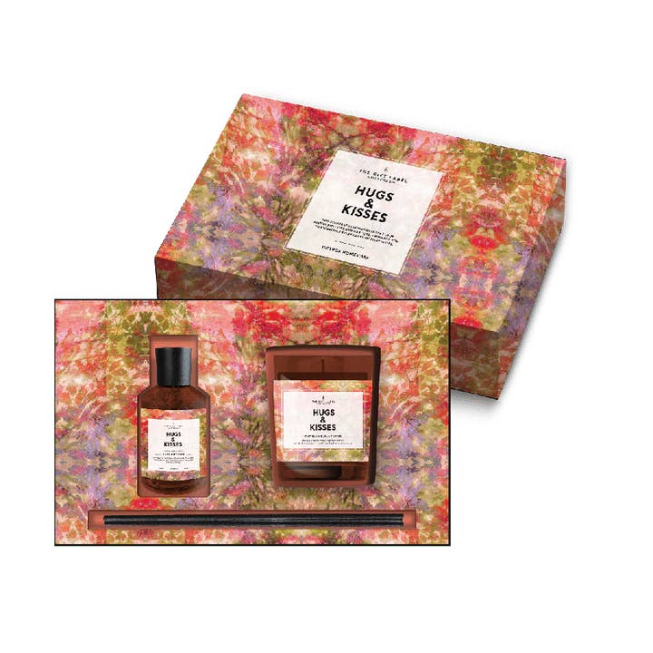 Gaveæske Hjemmesæt – Hugs & Kisses for engroshandel hos The Gift Label