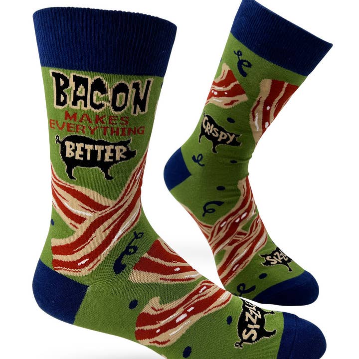 Bacon Makes Everything Better Men's Novelty Crew Socks and other Purchase Wholesale streichholz. Free Returns & Net 60 Terms on Faire trending on Faire.