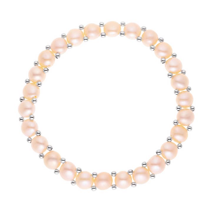 Genuine Freshwater Pearl Single Row Bracelet for wholesale by Mitzuko