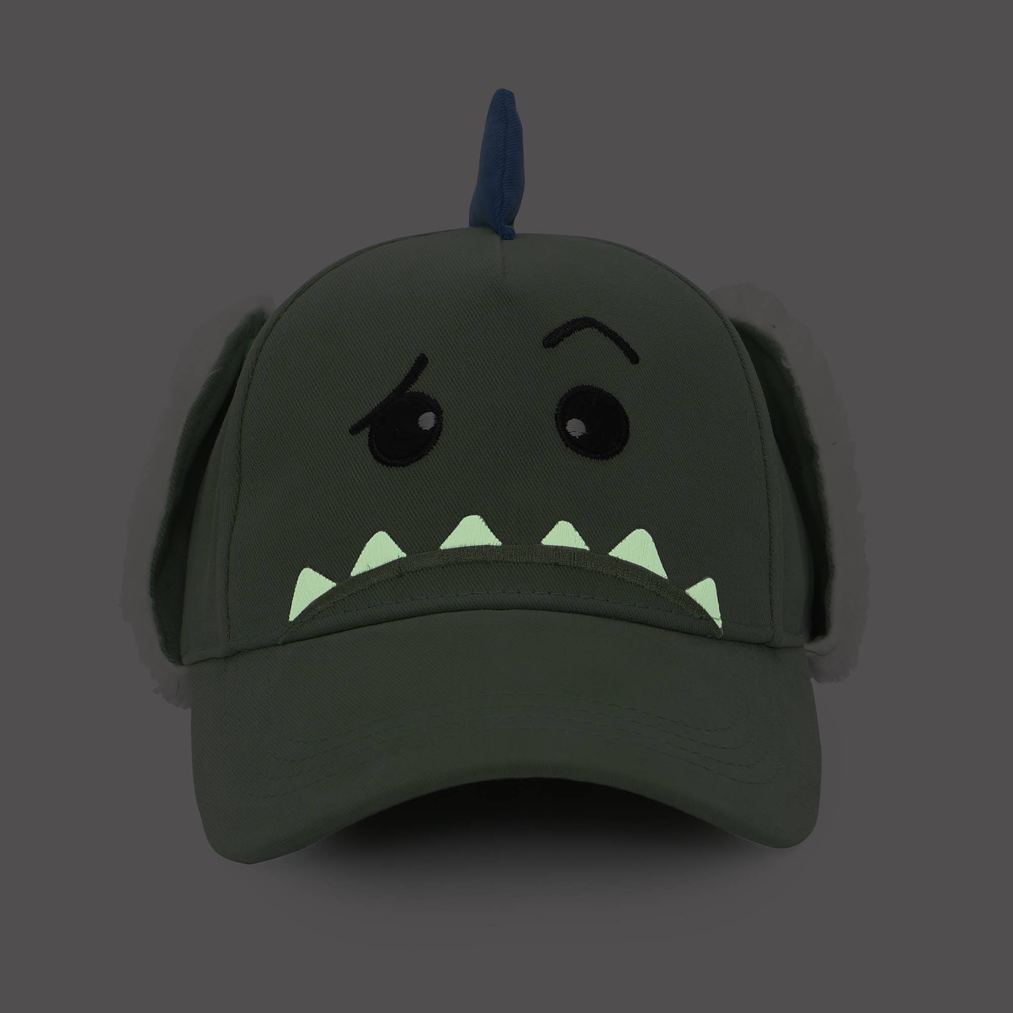 FlapJackKids - Wholesale Baseball Cap - Kids - 3D Caps with Earflaps - Dino1
