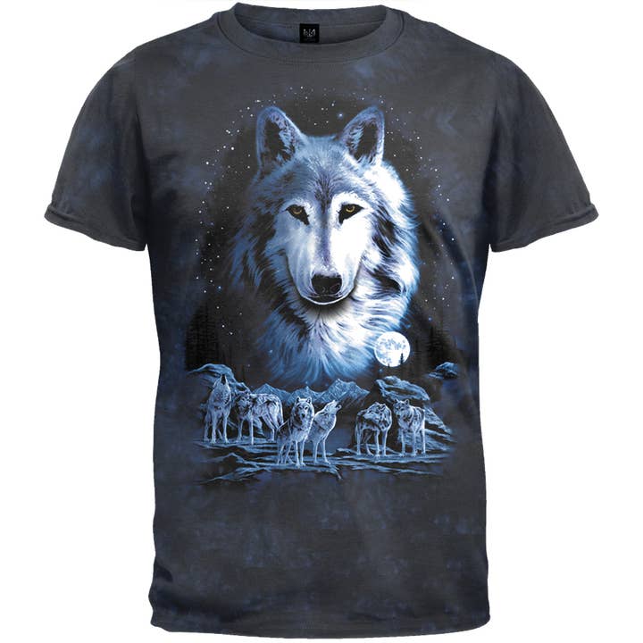 Official Store - Wholesale T-Shirt (Graphic) - Men's - Night Of The Wolves Tie Dye Men's T Shirt