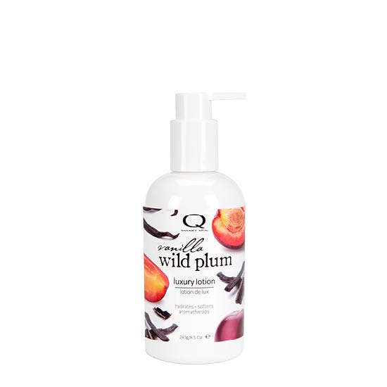 Loción de pedicura de lujo Qtica Smart Spa Vanilla Wild Plum, 8.5 onzas para venta al por mayor de Zoya, Qtica, Smart Spa
