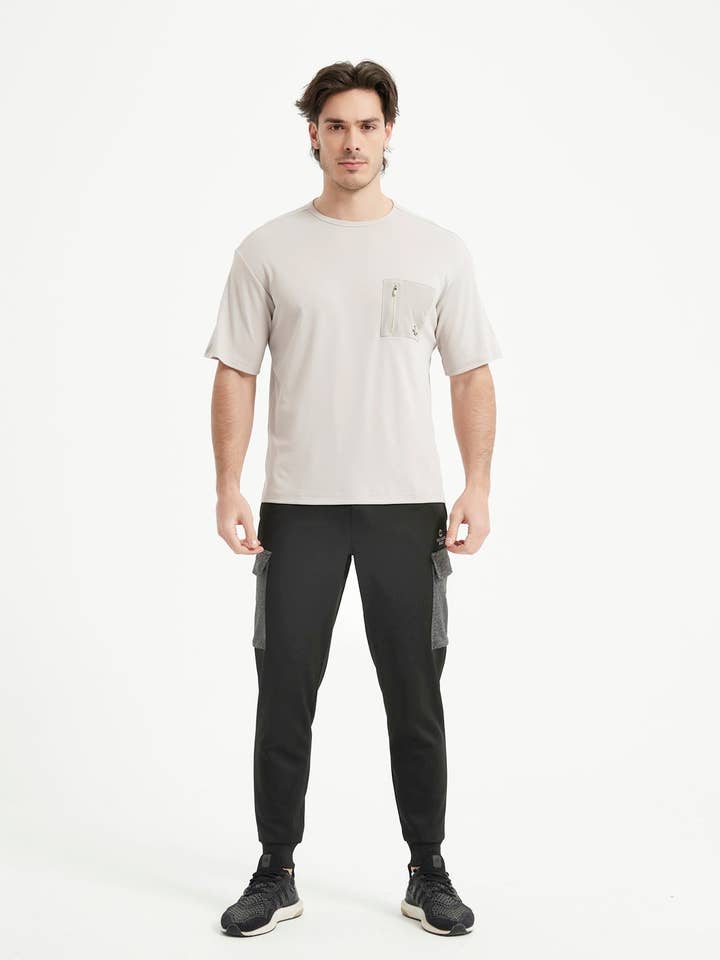 Maglietta da uomo a maniche corte con girocollo e maniche a giro per la vendita all'ingrosso da parte di Neyo