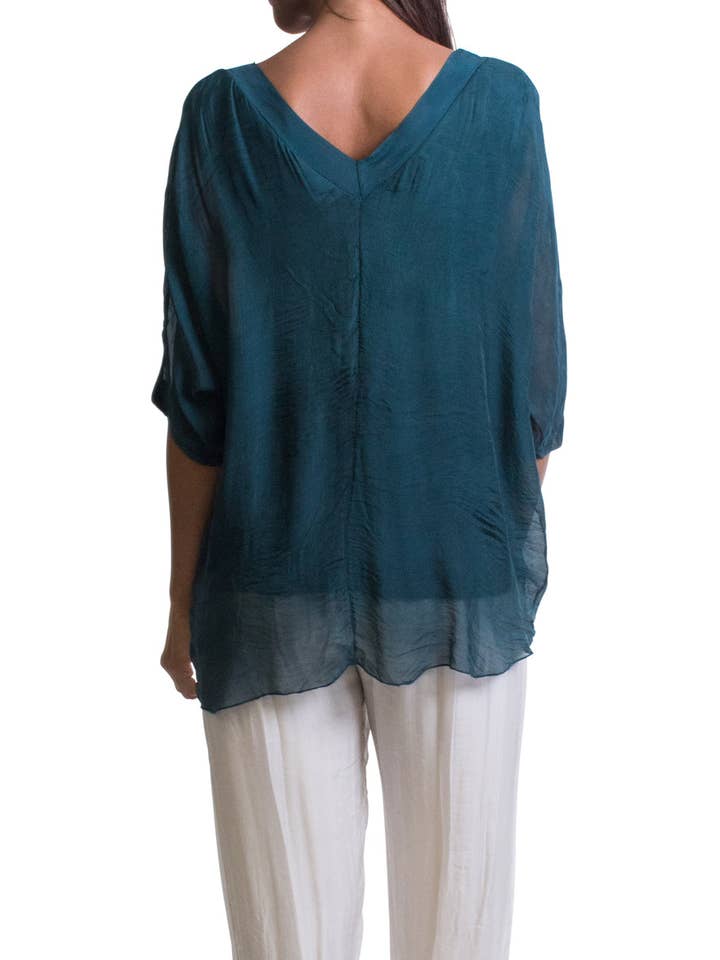 Gigi Moda - Wholesale Kaftan - Women's - Raw Edges V-Neck Kaftan37