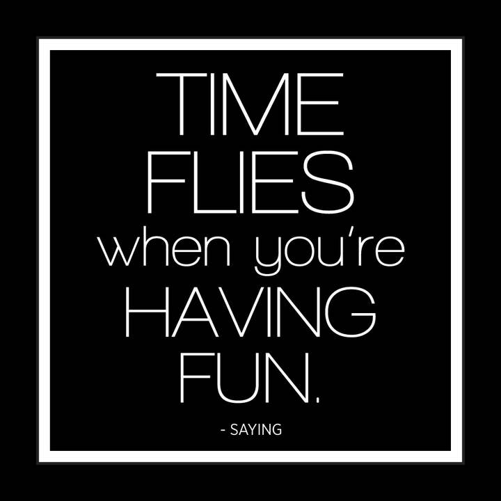 Time Flies - It Was Said Greeting Card for wholesale by Swan River Studios