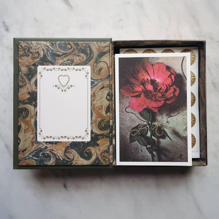 Jamie Beck - Wholesale Stationery/Notecard Set - Amour Stationery Set of 16 Cards and Envelopes3