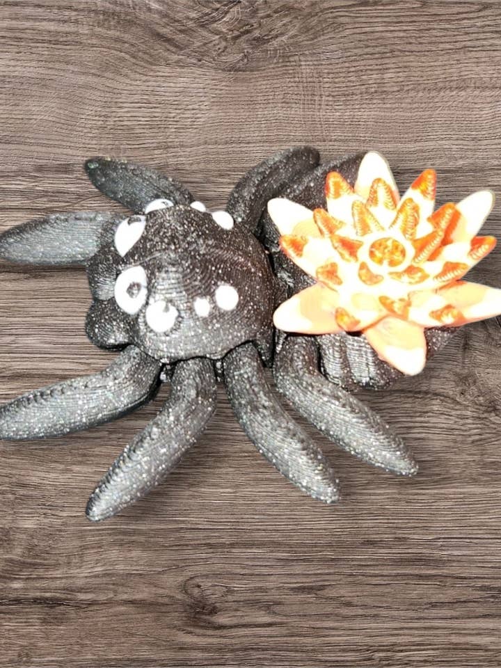 Articulated Water Lilly Jumping Spider for wholesale by Clew Bay Leather & 3D Printing