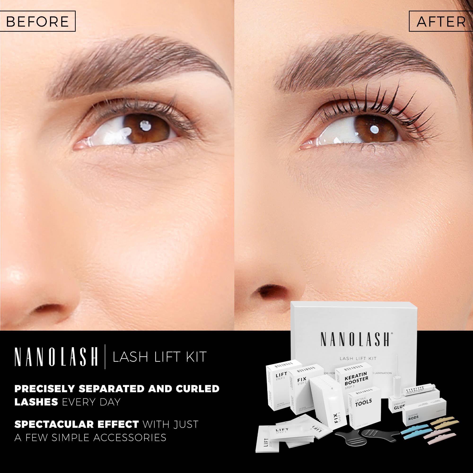 Everett Cosmetics - Wholesale False/Fake Eyelashes - Nanolash Lash Lift Kit1