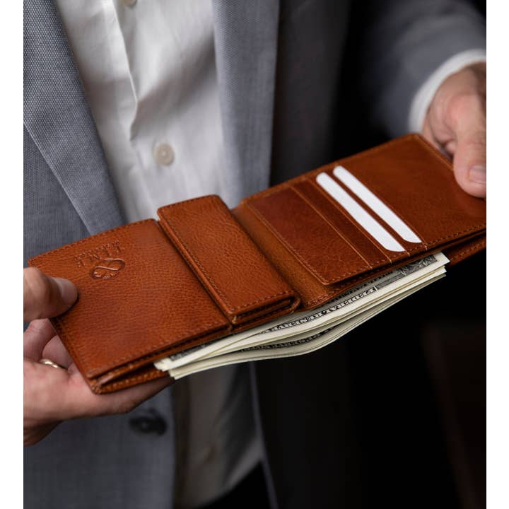 Time Resistance - Wholesale Wallet - Men's - Leather Bifold Wallet - Daniel11