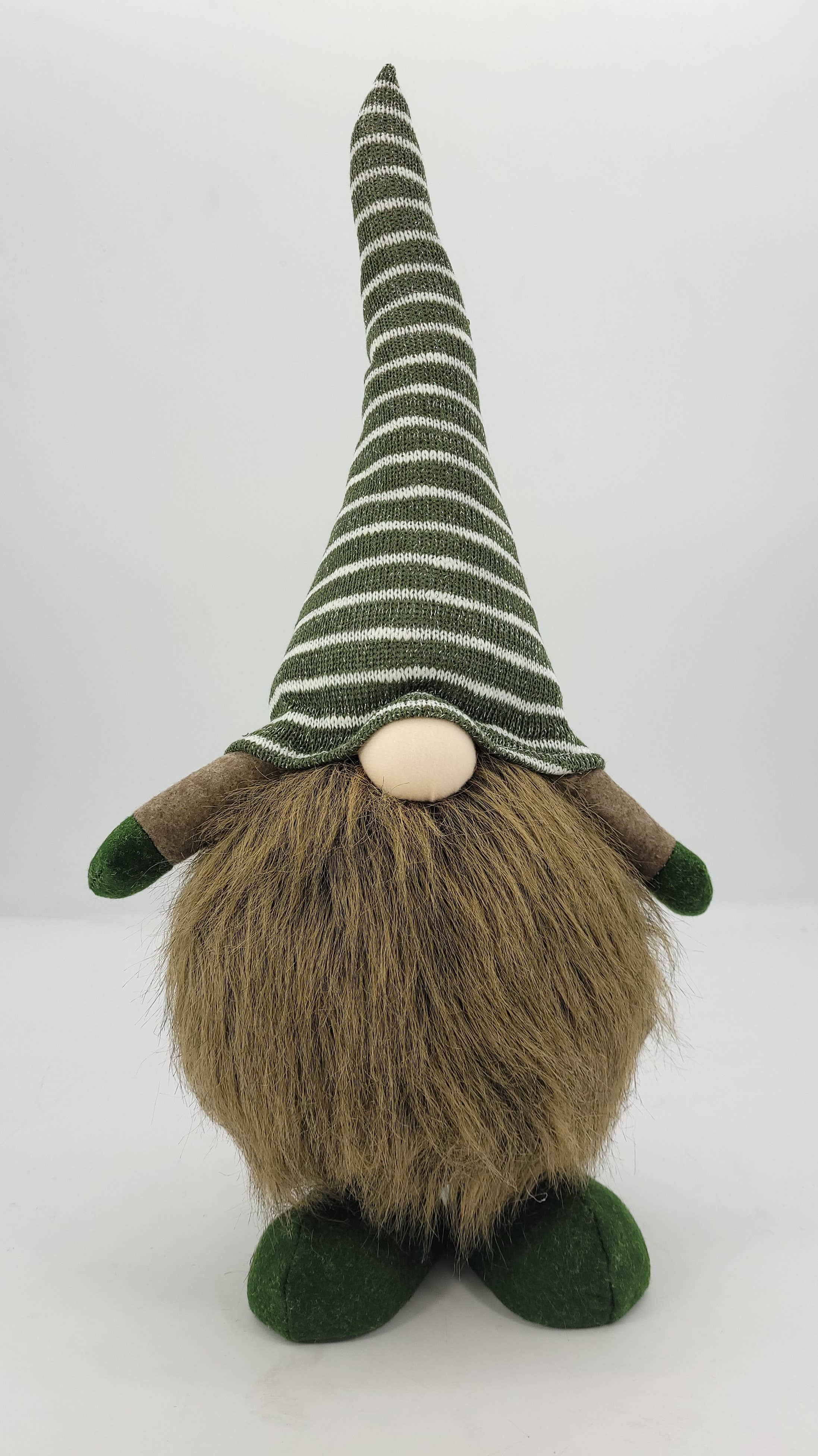 Galt International Company - Wholesale Christmas Decoration - Green Hat Sitting Holiday Gnome 20.5"1