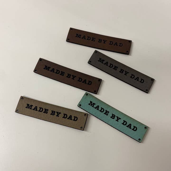 Infamous Cuts - Wholesale Craft Supplies - Made by Dad —
Leather Sewing Label0