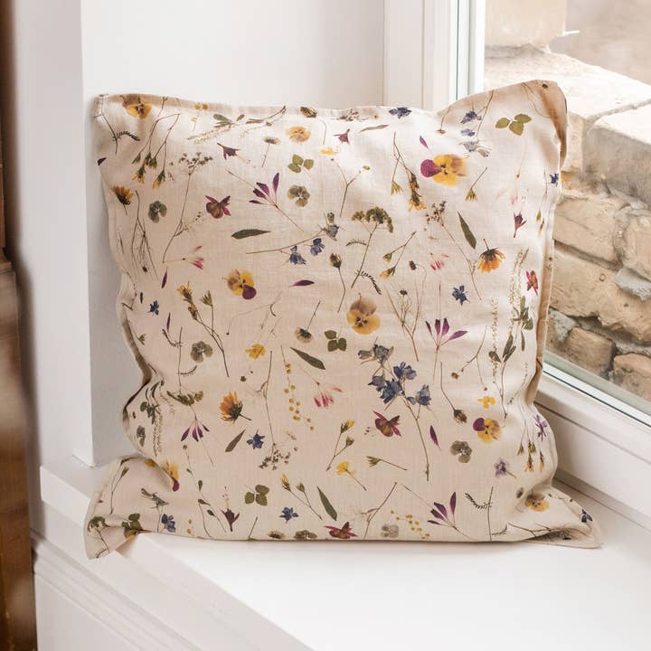 MagicLinen (We handle U.S. import procedures for you) - Wholesale Throw pillow cover - Botanical linen Cushion cover| Deco pillowcase| Throw pillow0