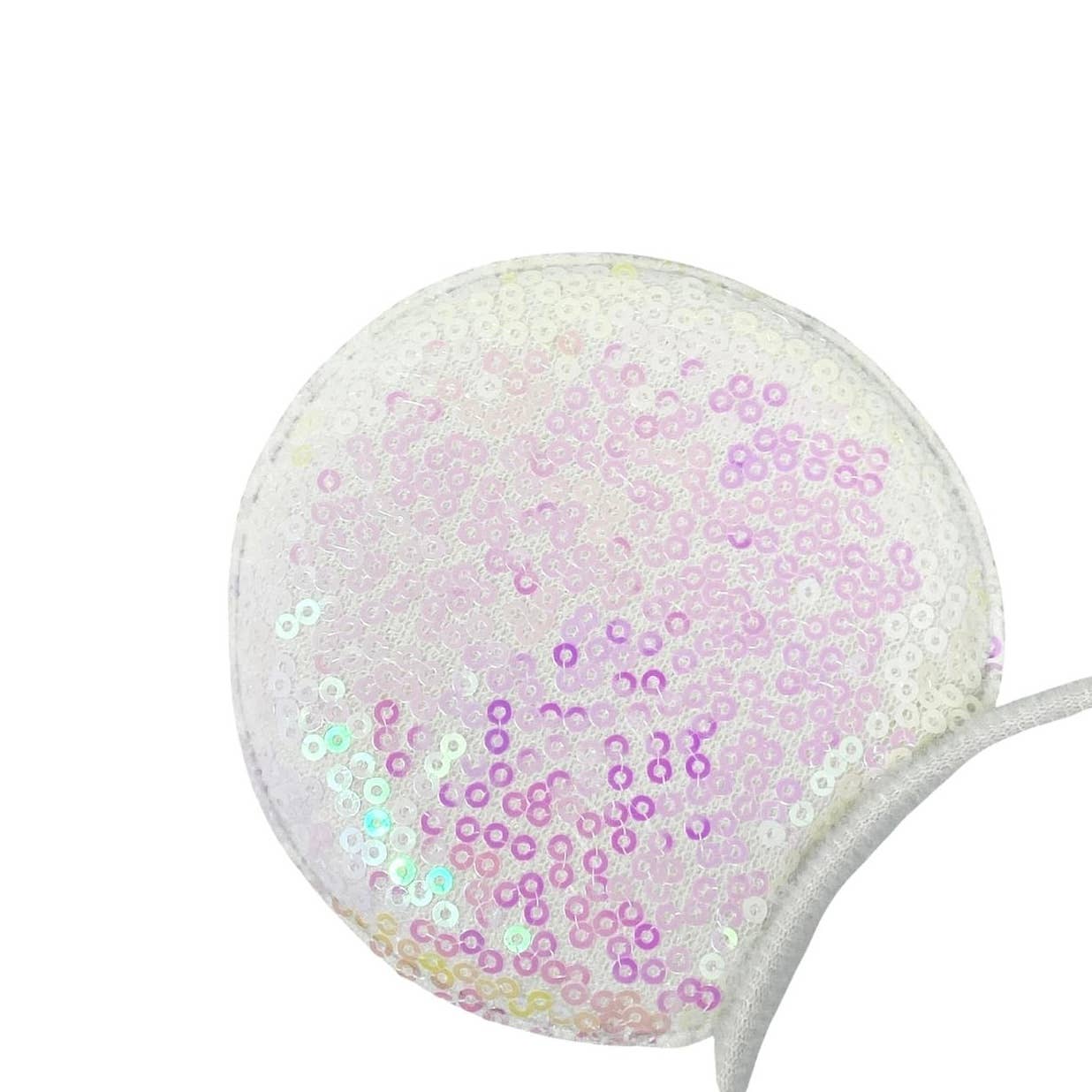 ZKY Wholesale - Vente Bandeau – femme - Bandeaux en forme d'oreille de souris blancs à sequins à double face1