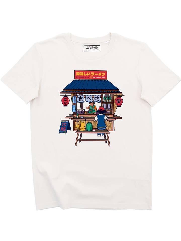 T-shirt House of Ramen Pokemon - Maglietta Pikachu per la vendita all'ingrosso da parte di Grafitee
