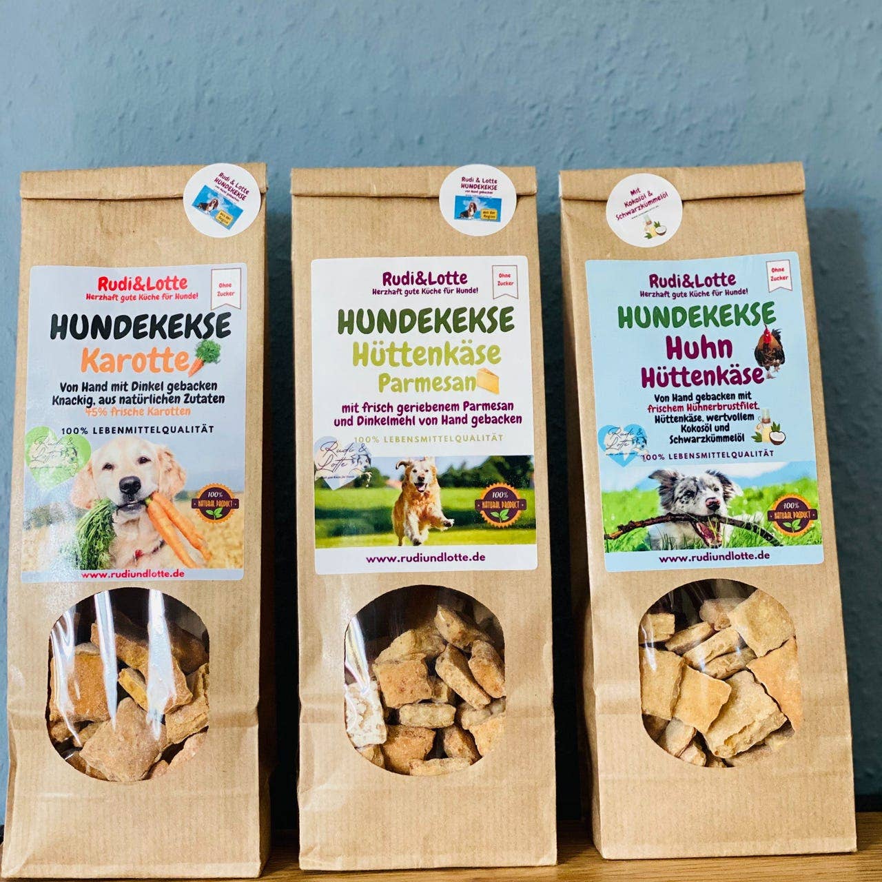 Rudi&Lotte - Wholesale Pet Treats - Dog - Rudi&Lotte cottage cheese parmesan dog biscuits2