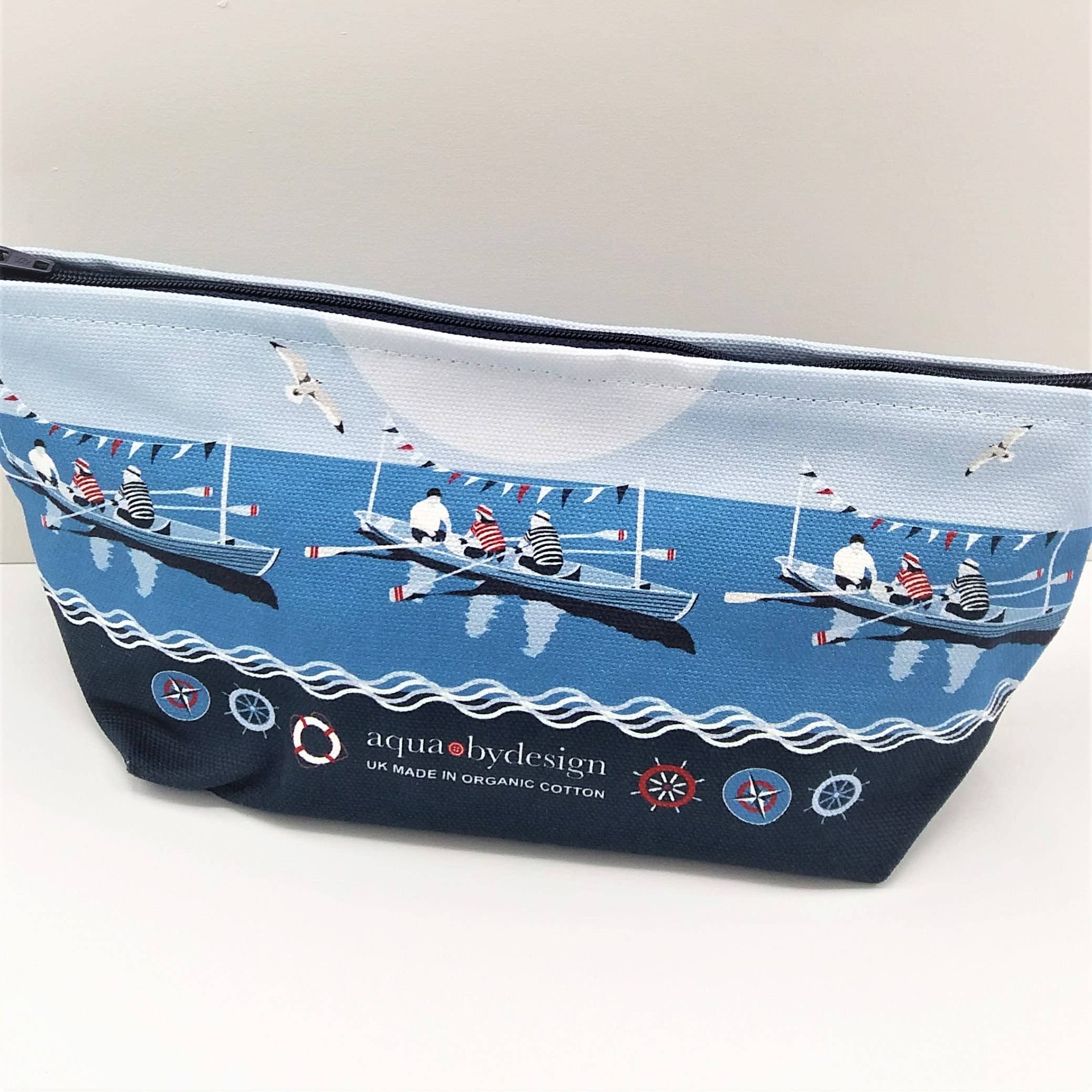 Aqua by Design - Wholesale Makeup/Cosmetic Bag - Cosmetic Bag, London Skyline & Rowing design2