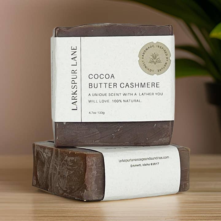 Cocoa Butter Cashmere Soap for wholesale by Larkspur Lane Soaps & Sundries LLC