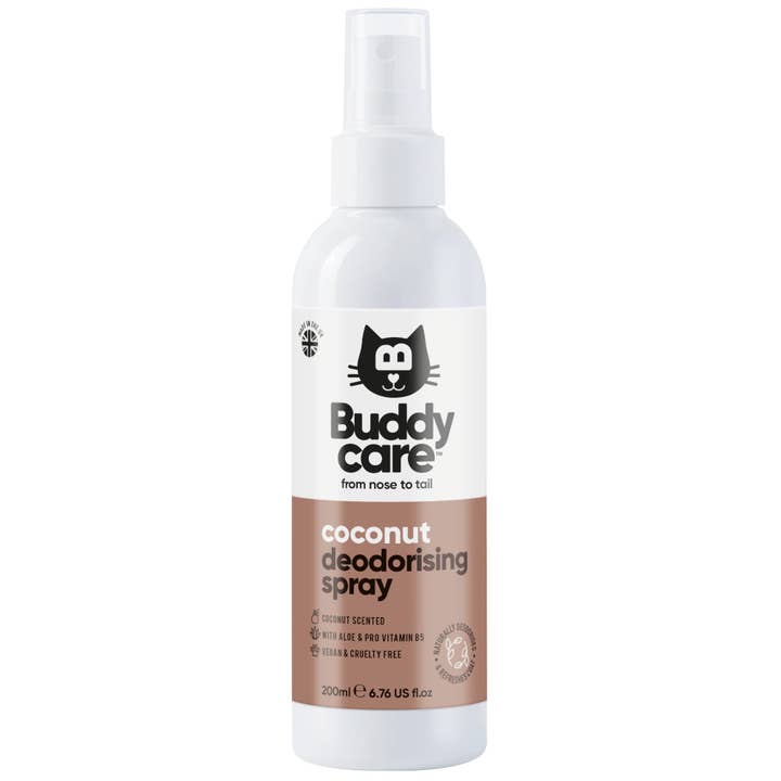 Buddycare Cat Deodorising Spray - Coconut - 200ml / 6.76 fl oz for wholesale by Buddycare